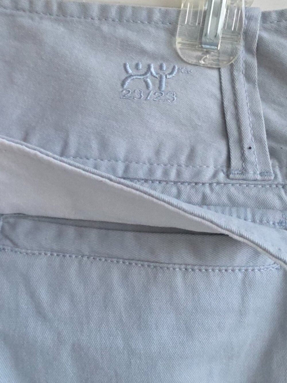 Y2K NWT What You're Made of Low Rise Blue grey Capri pants - Picture 7 of 8